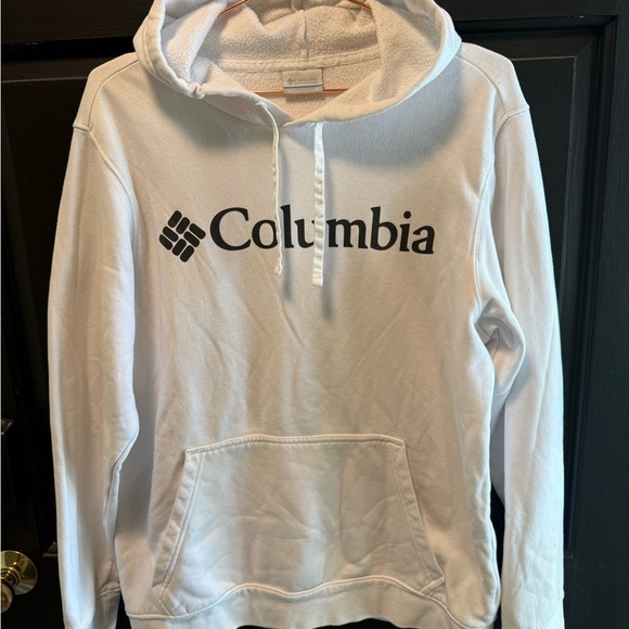 Columbia White Pullover Sweater with Logo - Picture 1 of 3